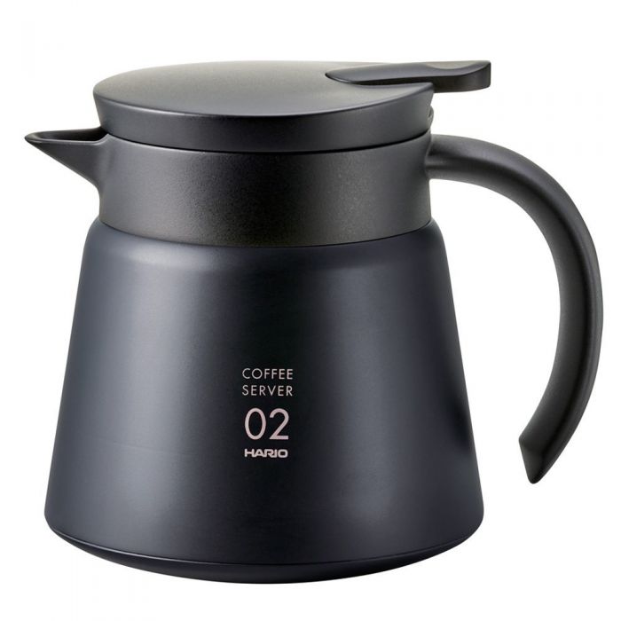 Hario V60 Insulated Stainless Steel Server (600ml, Black)