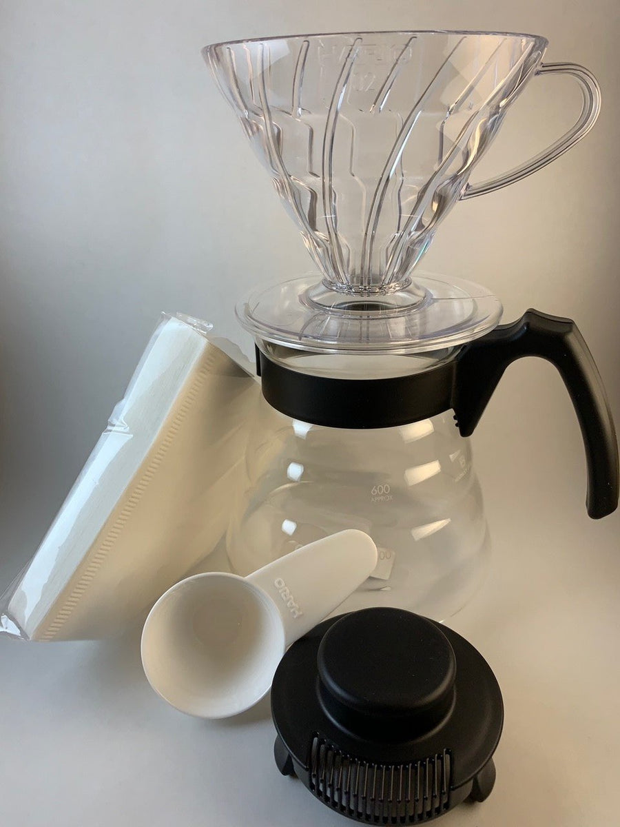 Hario-V60-madison-wisconsin-coffee-maker kit unboxed