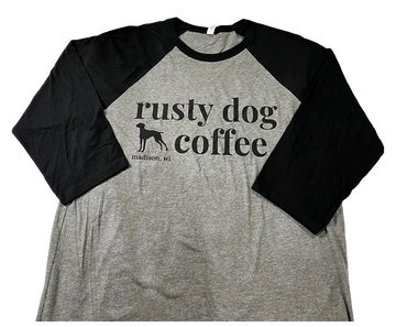 black-3quarter-sleeve-baseball-shirt-rusty-dog-coffee-madison-wi